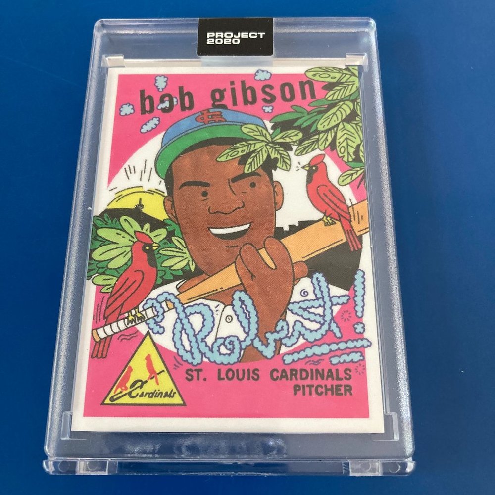 Topps Project 2020, Bob Gibson Baseball Card by Ermsy, #84